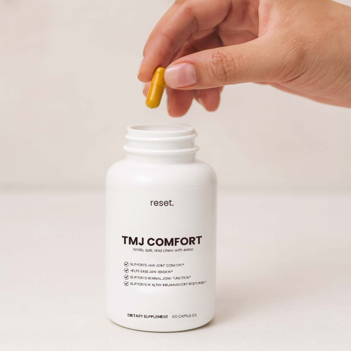 Feel free to chew, talk, and laugh again